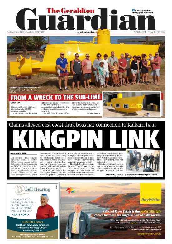 Geraldton Guardian digital newspaper landing page